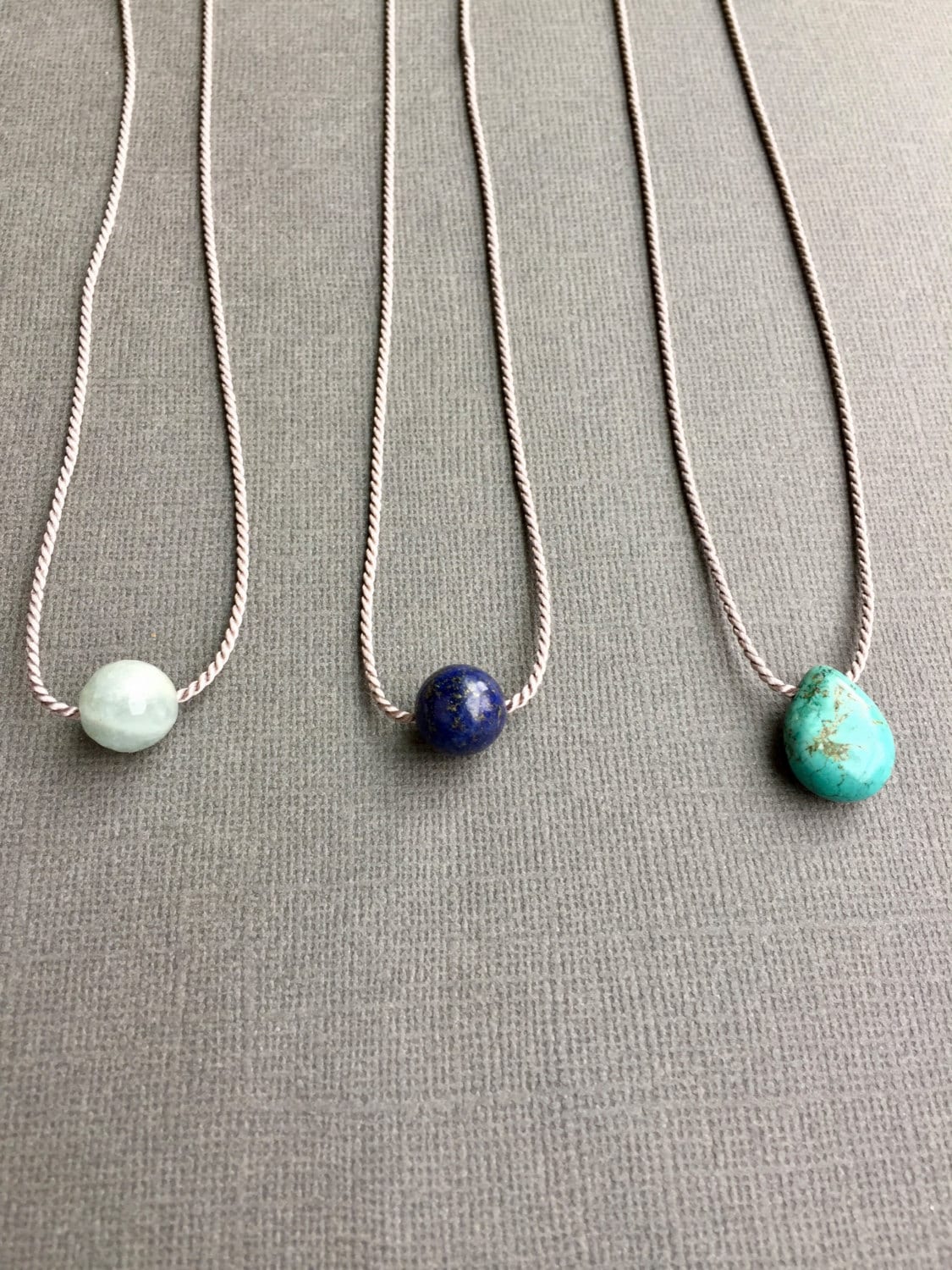 Silk cord best sale necklace