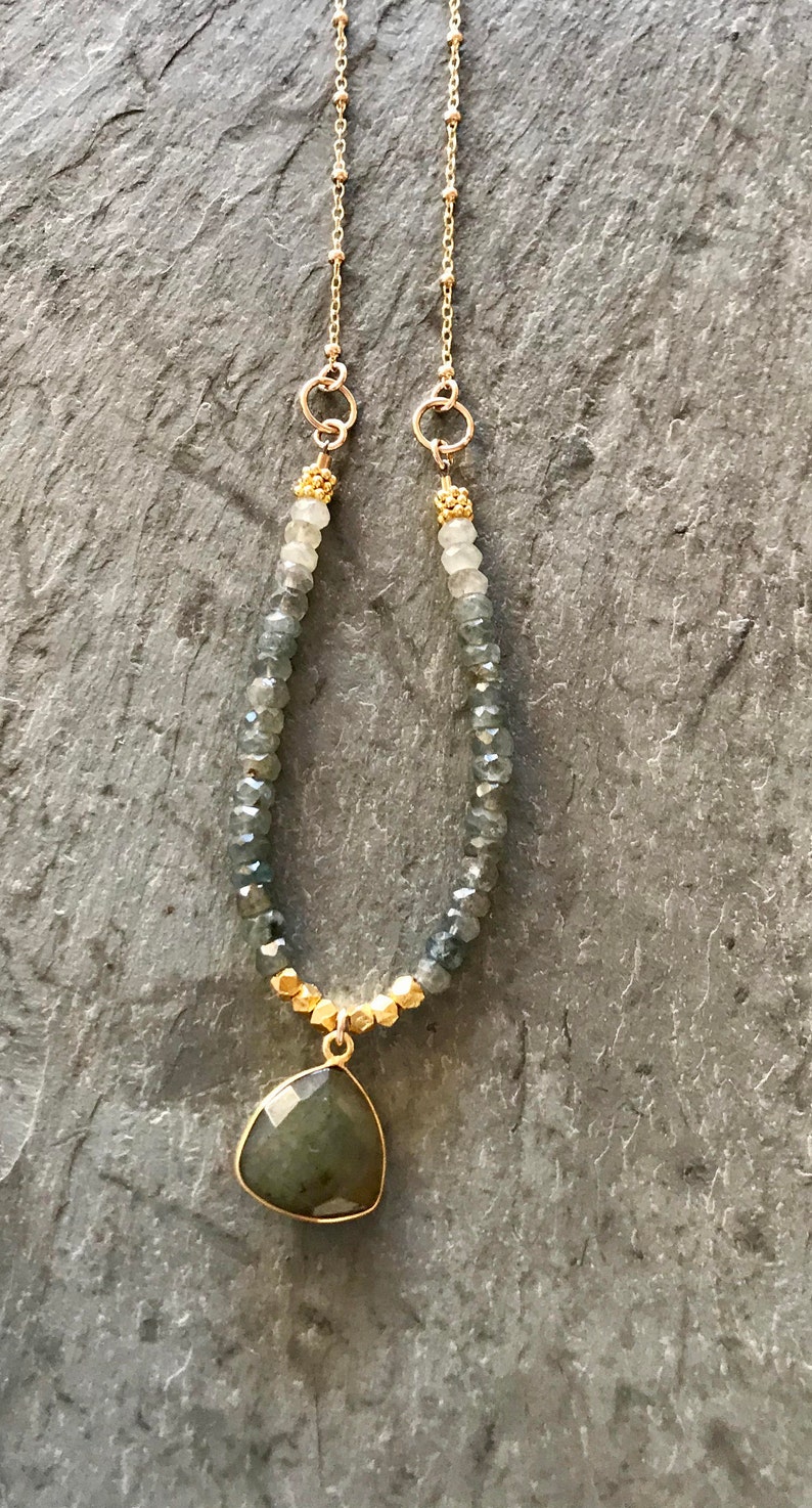 Elysian Necklace Labradorite 14K Goldfill main image 0