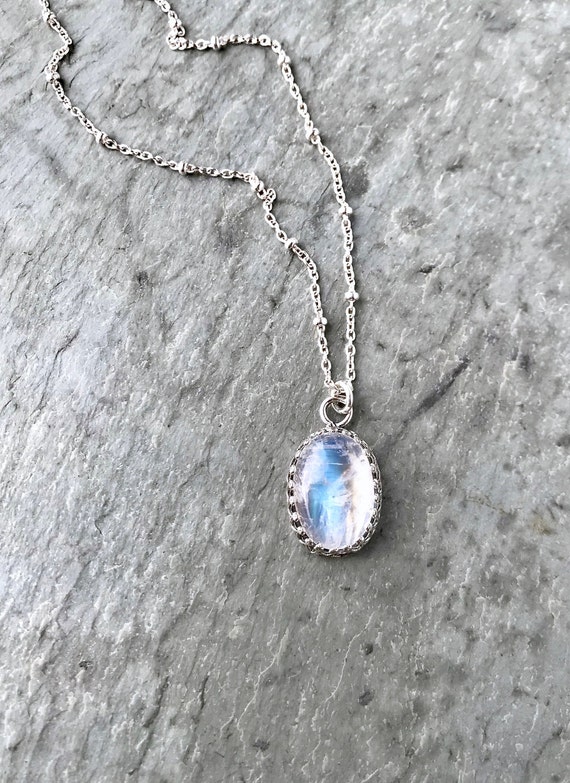 Moonstone Leaf Pendant | moonstone pendant necklace | moonstone silver  pendant | buy moonstone pendant | Tiara Crystal Shop