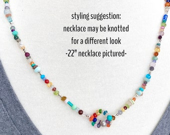 Collier Chaîne ROX By Alexa En Pierres Précieuses Multicolores - Neuf Avec étiquettes - Valeur Retail 135,40 $