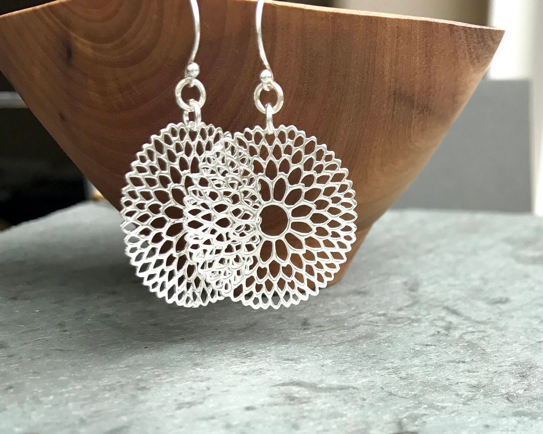 Mandala Flower Earrings main image 0