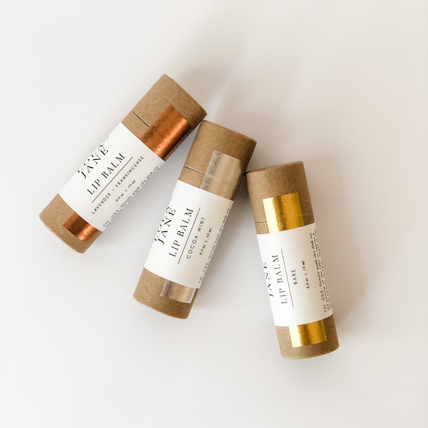 Cocoa Mint Lip Balm, All Natural, Eco-Friendly (.5 oz), Jumbo tube