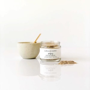 Purifying Facial Mask/Rhassoul Clay Facial Mask/Clay Face Mask/All Natural Skincare/Bentonite Clay/Deep Pore/Purifying/ Tea Tree
