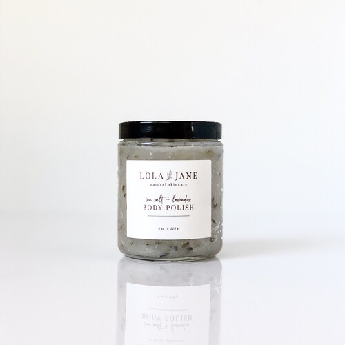 Sea Salt Lavender Body Scrub/salt Scrub/natural Body Etsy