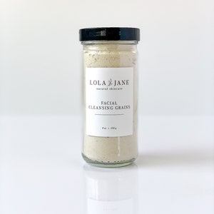 Facial Cleanser/Facial Cleansing Grains/Natural Face Wash/Face Cleanser/Gentle/Exfoliate/Soap Free/Natural Skincare