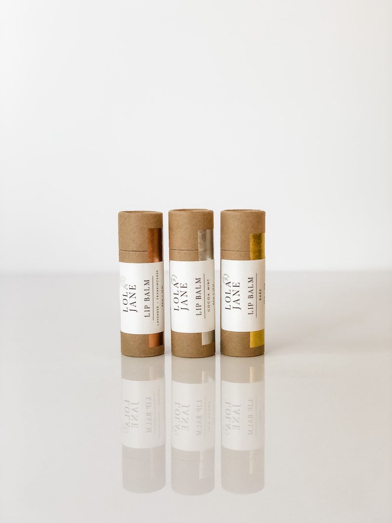 Lavender Frankincense Lip Balm/ All Natural/ Eco-friendly Tube/ 0.5 oz image 2