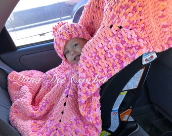 PATRÓN Poncho de asiento de coche grueso