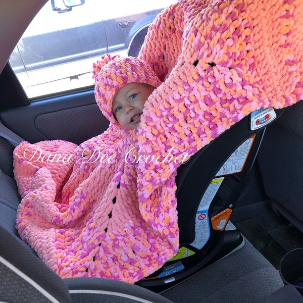 Chunky Car Seat Poncho PATTERN