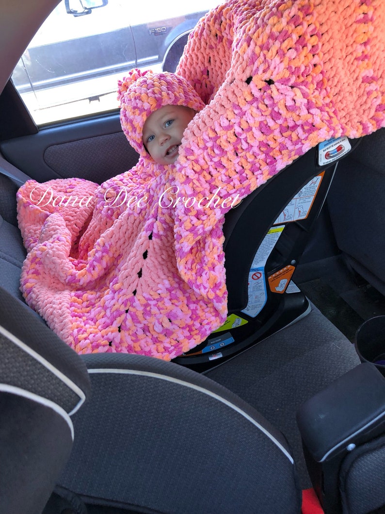 Chunky Car Seat Poncho PATTERN Etsy