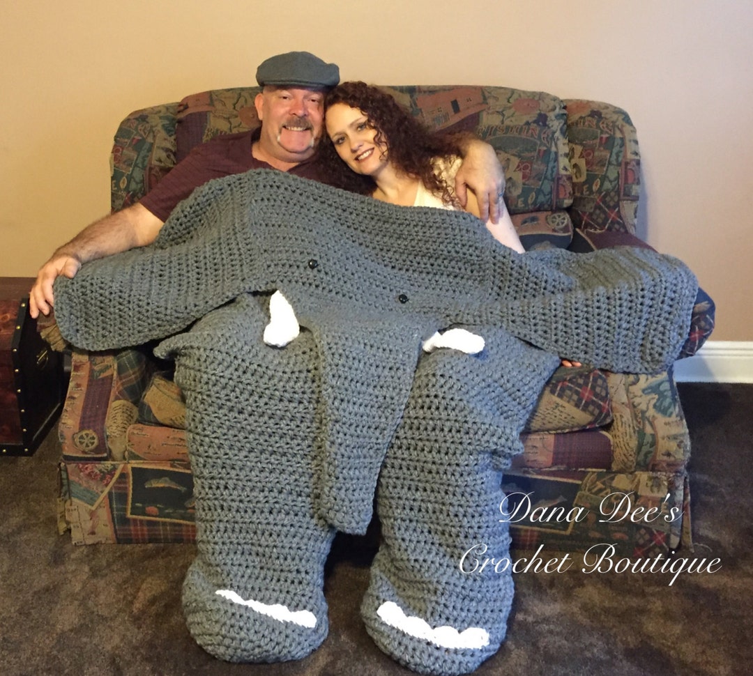 Bulky Elephant Blanket for Two PATTERN Etsy