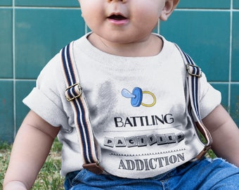 Battling Pacifire Addiction - Funny Kids T-Shirt | Boys | Girls | Gift | Cotton | Cool Print