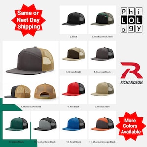 Custom Trucker Hat,  Custom Hat,  Richardson 168,  Personalized,  Trucker Hat, Custom Embroidery  Mesh Trucker Hat, Logo hat