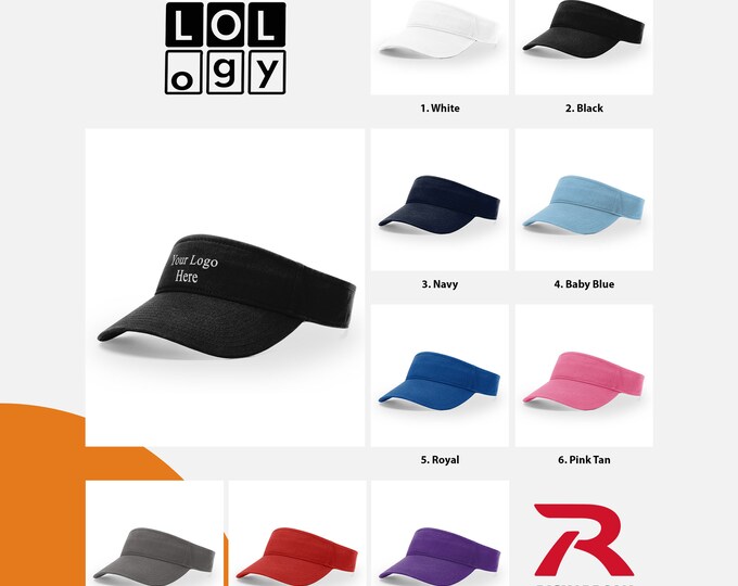 Monogrammed Tennis Visor, Personalized Tennis Visor, Mesh Sports Visor