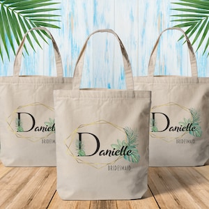 Bridesmaid Tote Bag, Custom Tote Bag, Bridal Party Totes, tote bag personnalisable Bridesmaid Gift, Personalized Bridesmaid Tote,  Wedding