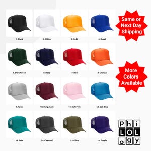 Trucker Hat, Foam Trucker Hat, Custom Embroidery, Custom Hat,  Otto cap,  Personalized Hat, Mesh Trucker Hat, Logo Hat