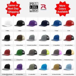 Custom Trucker Hat,  Custom Hat,  Richardson 112,  Personalized,  Trucker Hat, Custom Embroidery  Mesh Trucker Hat, Logo hat