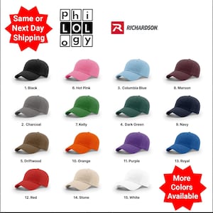 Custom Baseball cap, Baseball hat, dad hat Custom Hat,  Richardson's  baseball,  Personalized,  Custom Embroidery team hat, R 55,