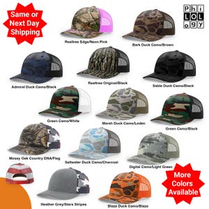 Custom Trucker Hat, Camo hat, Custom Hat,  Richardson Camo,  Personalized,  Trucker Hat, Embroidery, Logo hat, Snapback,  camouflage, Duck