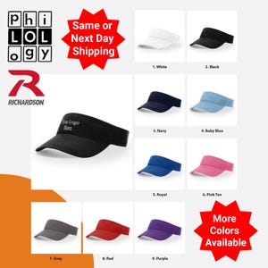 Custom Visor,  Visors,  Richardson Visors,  Personalized,  Sun Visors, Custom Embroidery, Sport Visor, Logo Visors