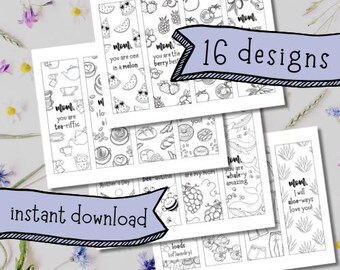 Mothers Day Cards Funny Coloring Bookmarks Printable Gift for Mom Coloring Book for Mothers Day Preschool Print Activity