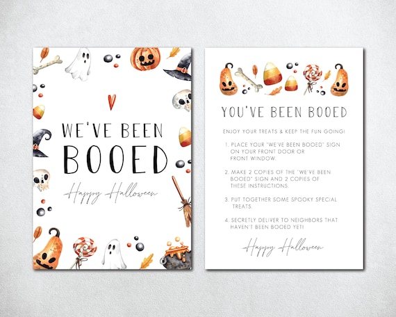 You've Been Booed Sign You've Been Booed Halloween