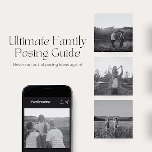 Ultimate Family Posing Guide: 50 Creative Pose Prompts for Photographers - Digital Download