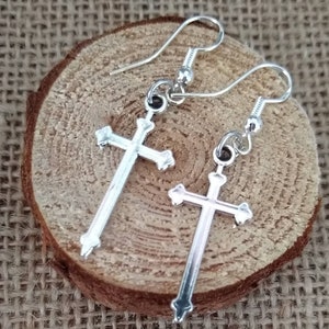 Edgy Cross Earring