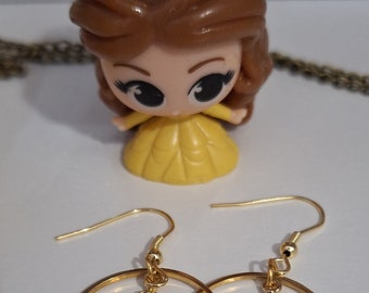 “The rose” earring inspired by Beauty and the beast