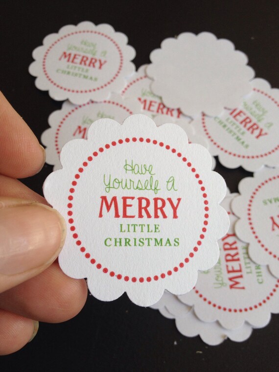 have yourself a merry little christmas gift treat tags like this item