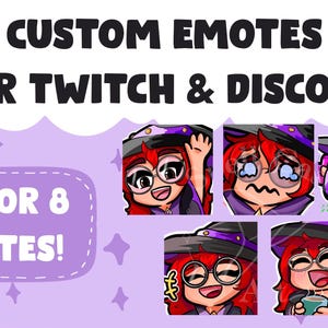 CUSTOM Discord & Twitch Emotes Commission (digitale kunst)