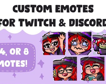 CUSTOM Discord & Twitch Emotes Commission (Digital Art)