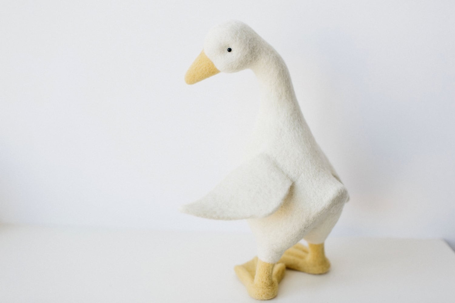 Needle Felted Goose Figurine Farmhouse Ornament Wool Geese Etsy