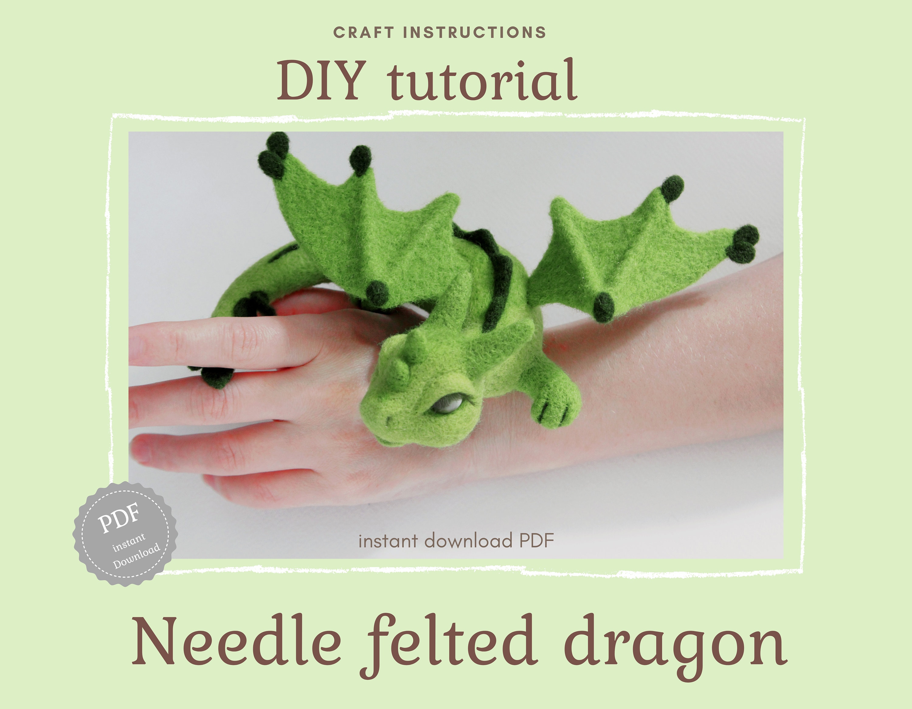 PENGUIN Needle Felting Instructions by the Lady Moth PDF DIY