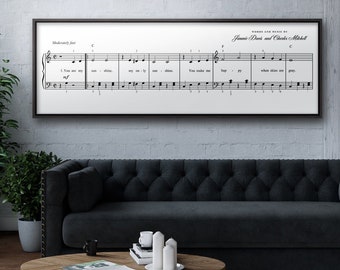 Nursery Sheet Music - You Are my Sunshine Sheet Music - Music Art Print - Vintage Nursery Room - Sheet Music Art - Circa 1939 - Music Score