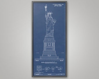 Statue of Liberty New York - Vintage Architecture - Lady Liberty Poster - Gustave Eiffel - French Architecture - New York City - Wall Print