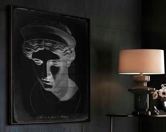 Ancient Greek Statue Art Print: 18th Century Volpato Illustration