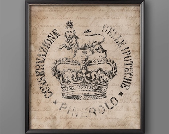 18th Century Heraldry Art Print: European Document Seal #5
