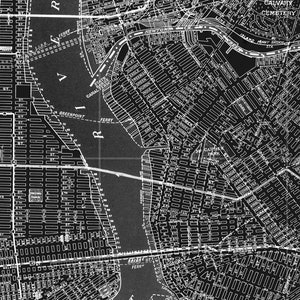 Brooklyn Map Print Art, Vintage Brooklyn Wall Art, Kings County, Brooklyn Heights, Prospekt Park, Flatlands, DUMBO, Bedford Stuyvesant image 7