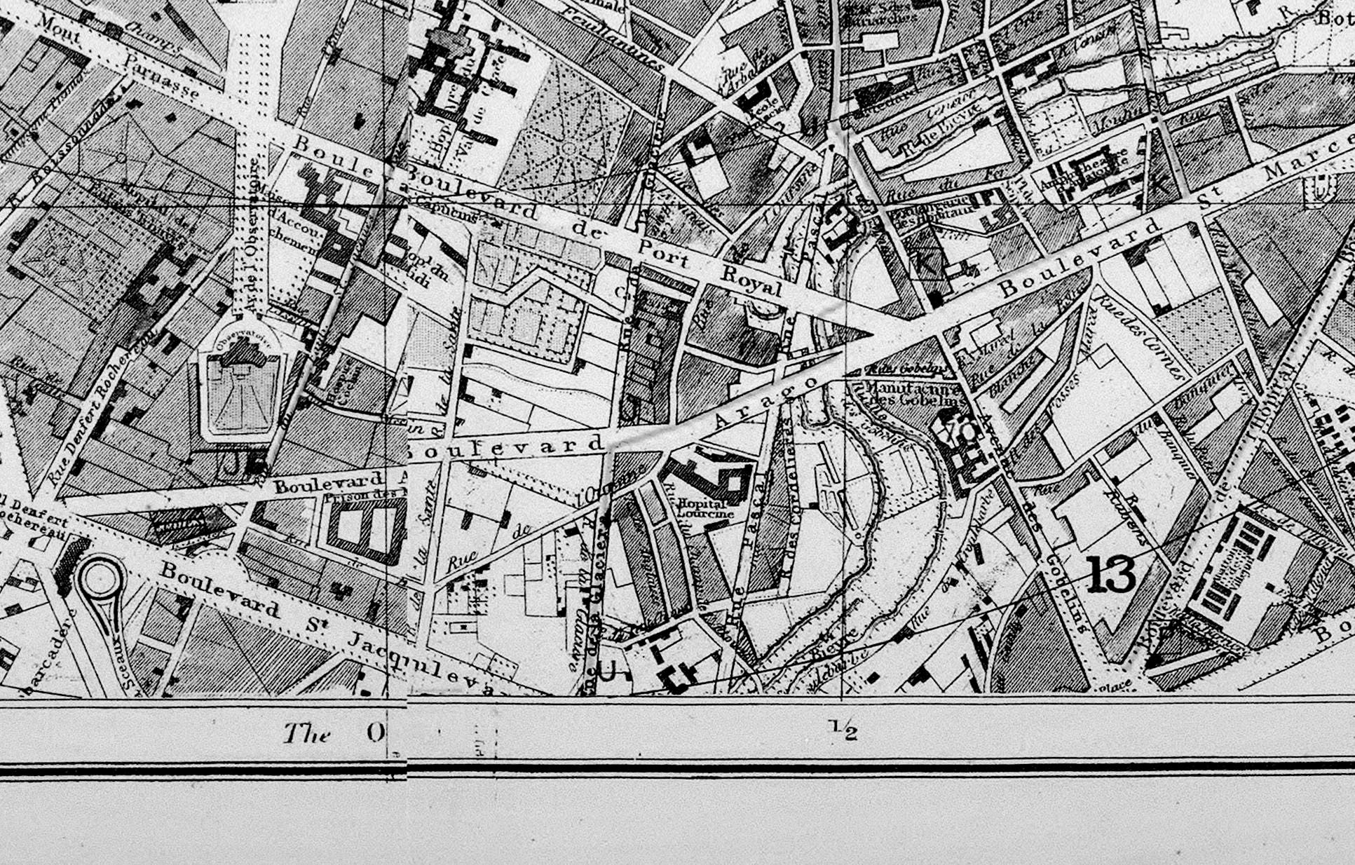 CIRCA 1883 LETTS MAP of Paris Vintage Paris Map Paris Map Etsy Canada