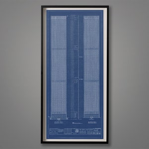 WORLD TRADE CENTER Blueprints: Vintage Architecture wtc Plans nyc architecture World Trade Center Master Plans, Architecture Blueprint image 1