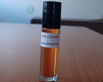 Nag Champa Body Fragrance Perfume Oil 1/3 Oz Roll On Bottle