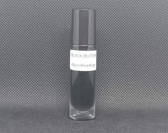 Aceite corporal con fragancia de mantequilla negra, roll-on de 1/3 oz (U)