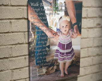 Walk with me daddy, Father Gift, Gift For Dad, First Fathers Day, Gift For Husband, Birthday Gift For Dad, Father Daughter gift, papa gift