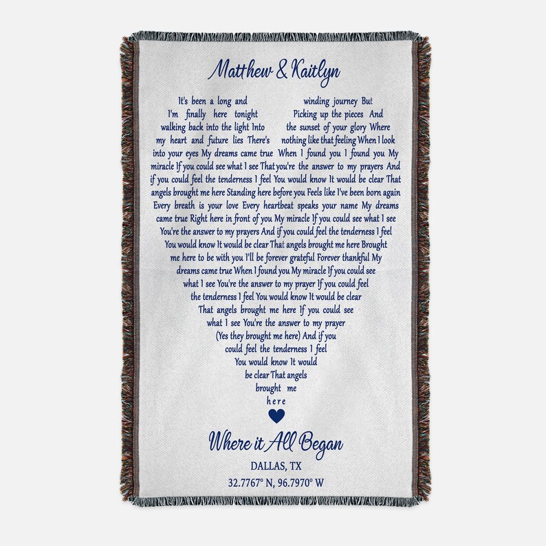 Cotton Anniversary Gifts For Wife Cotton Blanket Wedding Etsy