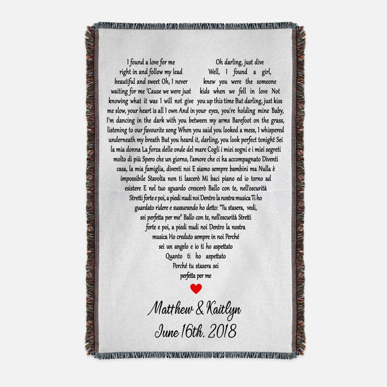 Cotton Anniversary Gifts For Wife Cotton Blanket Wedding Etsy