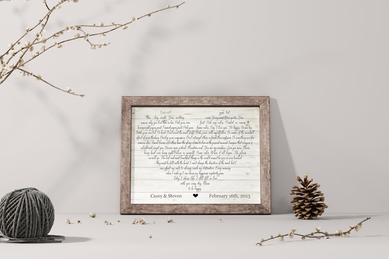 Personalized Song Lyric Wall Art Custom Wood Signs Music Etsy UK