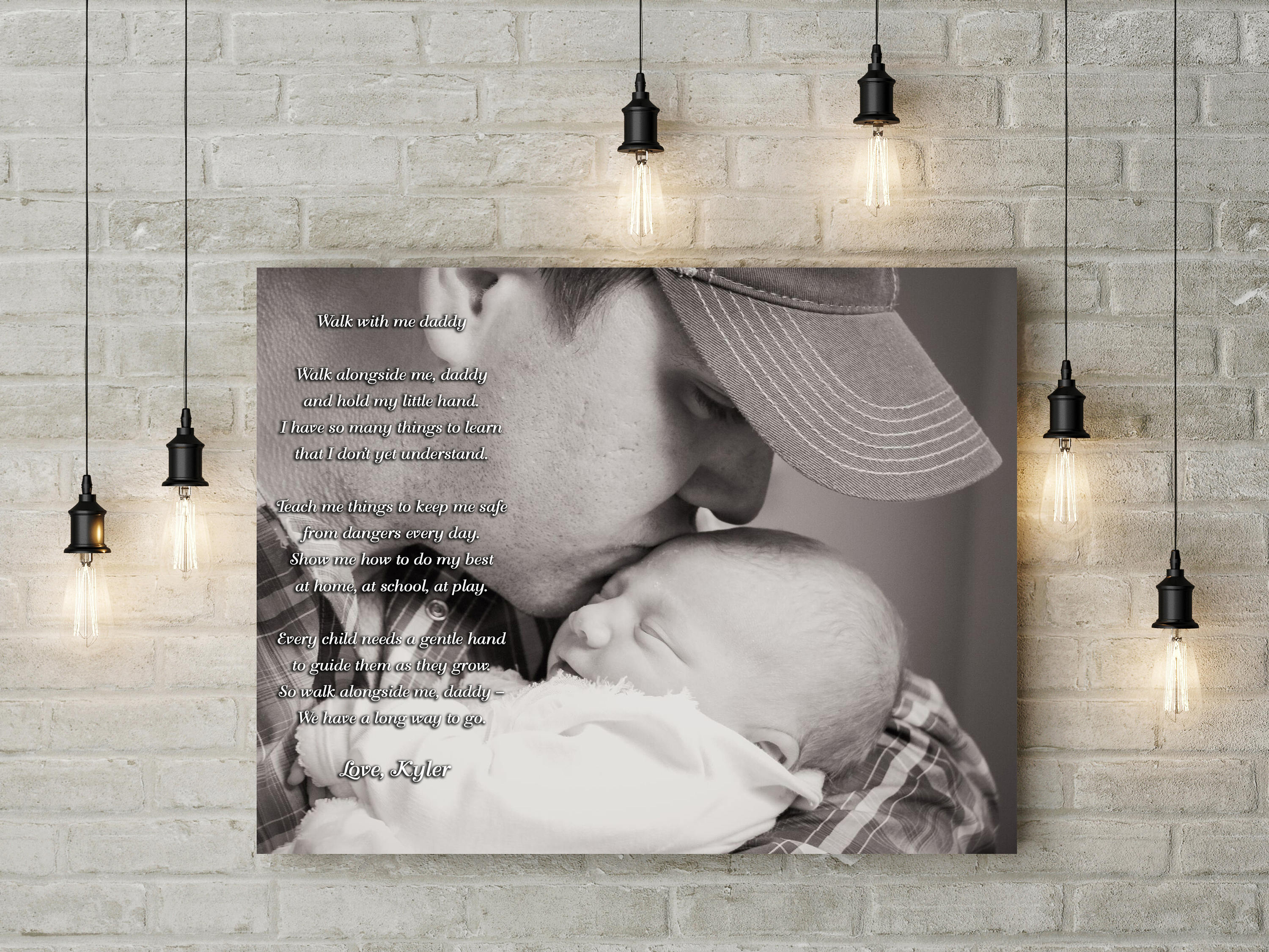 Custom Fathers Day Gift from Baby Personalized Dad Picture Etsy