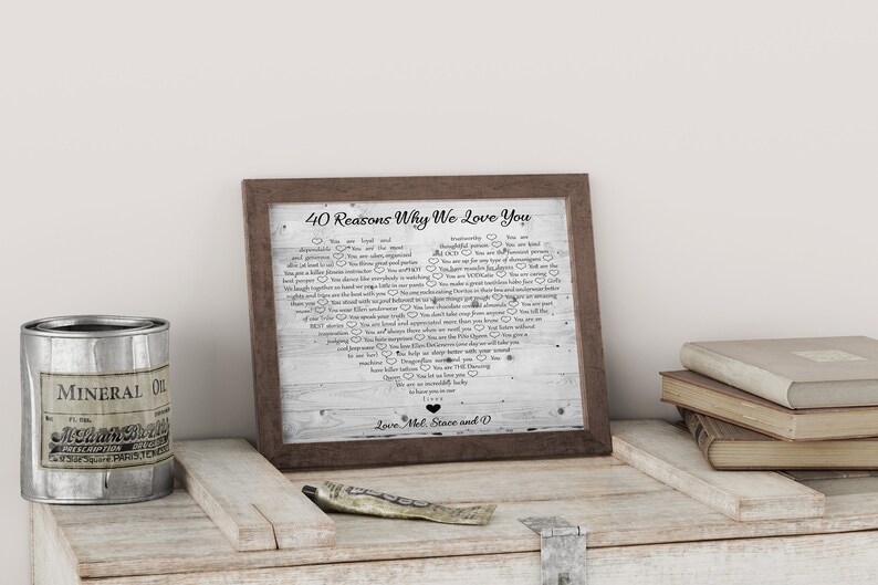 Reasons Why I Love You Wooden Wall Art Sentimental Gifts for Etsy