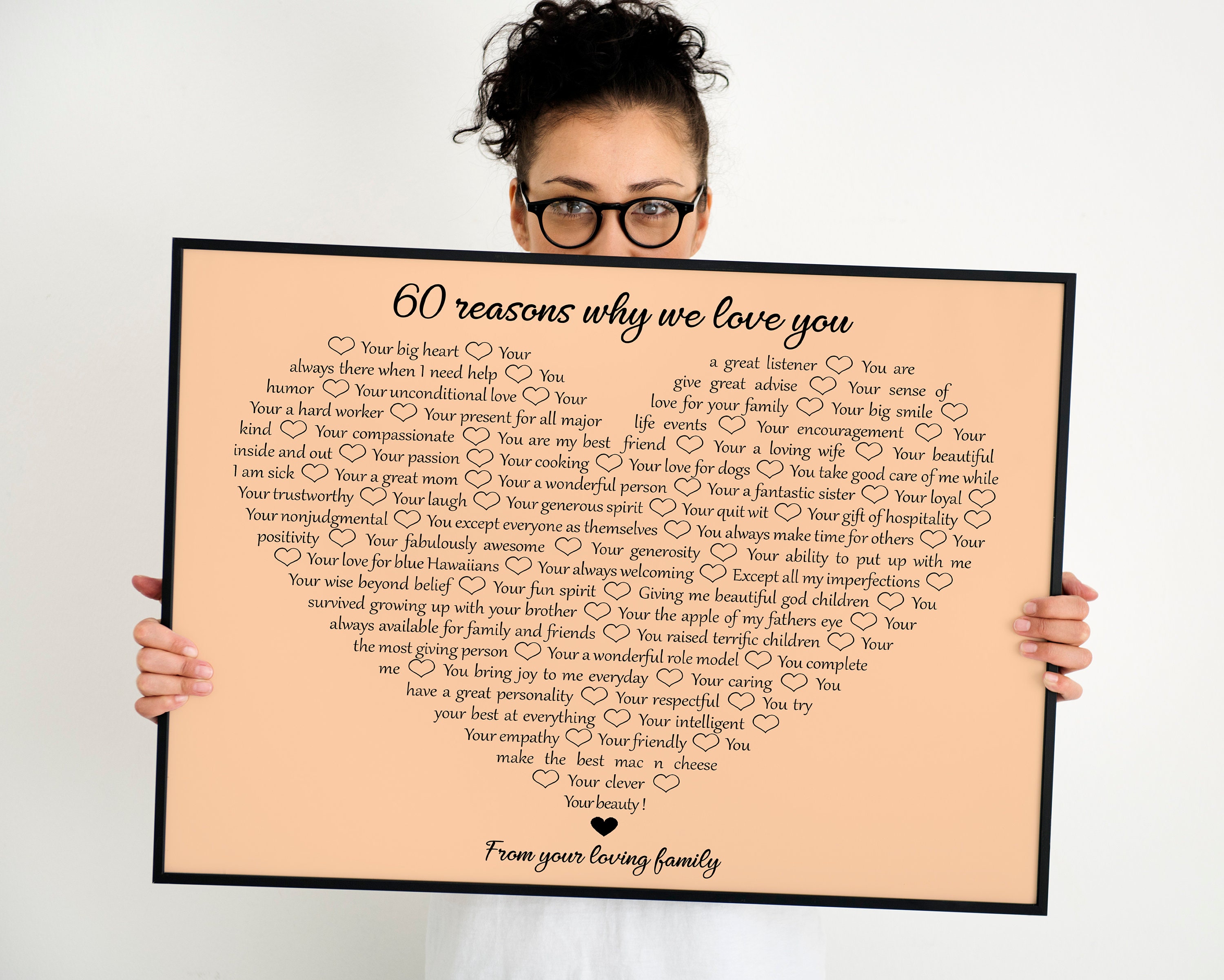 40 reasons why we love you things I love about you birthday Etsy