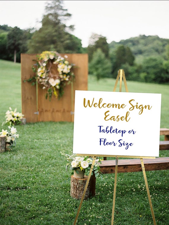 Welcome Sign Easel, Easel Picture Sign, Wedding Easel, Welcome Sign Stand,  Floor or Table Top Easel Stand, Wedding Table Numbers Stand 